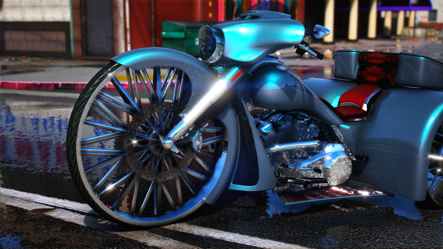 FIRST IN THE WORLD 2023 STREET GLIDE TRIKE ON SWANGAS