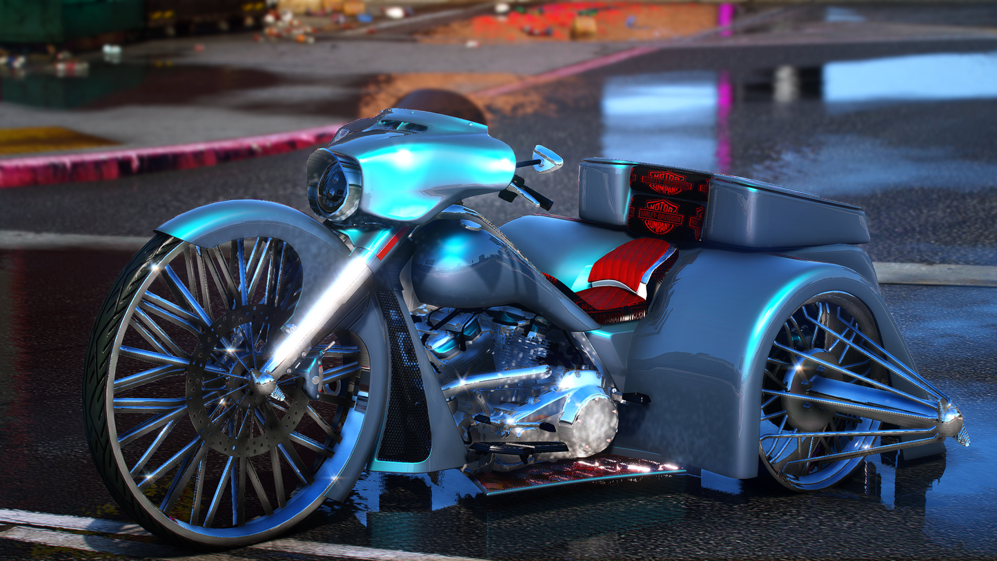 FIRST IN THE WORLD 2023 STREET GLIDE TRIKE ON SWANGAS