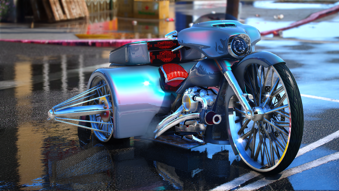 FIRST IN THE WORLD 2023 STREET GLIDE TRIKE ON SWANGAS